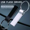 محركات أقراص 10pcs قلم محرك أقراص 64 جيجابايت 128 جيجابايت من عصا الذاكرة 32GB METL USB محرك أقراص USB قرص USB لجهاز كمبيوتر تخزين ماء مقاوم للماء U DISK