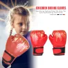 ボクシングボクシンググローブレザーキックボクシング保護グローブ子供子供パンチトレーニングサンダスポーツ用品ボクシンググローブ312年