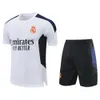 Soccer Jerseys Men's Tracksstans Real Madrid Training Jersey Short à manches adultes Sports de football pré-match