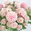 Dekoracyjne kwiaty Piękne sztuczne jedwabne sztuczne wesele Flor Mothers Day Walentynki bukietowy wystrój ślubny jako prezent