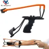 Arrow Black Highstrength Plastic Slingshot Strong Round Tube Rubber Band Catapult Outdoor Hunting Slingshot with Wrist Rest