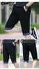 Men's Pants Pure Cotton Cropped For Summer Korean Version Slim Fit Breathable Straight Leg Can Be Tied With A Belt Men