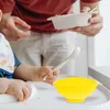 Ensembles de vaisselle 4 PCS Grade Child Silicone Ustensile REST DIPPUT BOLLS DROP RÉSISTANCE ENFANTS