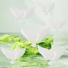 Party Decoration 6 Pcs Wedding Flying White Foil Balloons Peace Bird Pigeon Inflatable Helium Ballon For Birthday Decor Po