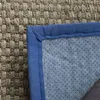 Mattor matta - 8 'x 10' naturligt och marinblå med vävd sjögräsgränsdesign Lätt att ta hand om lämpligt vardagsrum sovrum etc.