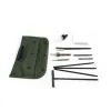 Tillbehör 10 -stycken Taktisk M16 M4 Cleaning Kit Rod Nylon Brush Rifle Brushes Set Airsoft Pistol Cleanner för 223 22LR Jakt utomhus