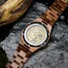 Topp lyxiga herrklockor Bobo Bird Mechanical Wristwatch Wood Relogio Masculino Custom Fathers Day Gift Wood Box 240408