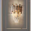 Wall Lamp Crystal TV Background Home Lighting El Project Professional Modern LED Sconce Mirror Light