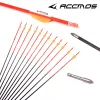 Arrow Accmos en carbone pur Spine 400 500 600 700 800 900 1000 ID 4,2 mm Archer Orange / Jaune pour la prise de vue composée / recommence