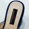 Sandals à la mode des créateurs italiens 2023 Luxury Elegant Bright Rhinestone Round Toe Prints Summer Party Womens High Heels Shoesl2404