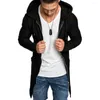 Trench Coats Men's Men Swear Outwear Slim Pure Color Veste à capuche Automne à capuche Hoodie pour l'usure quotidienne