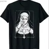 T-shirts masculinos tomam drogas Nun Print Camise