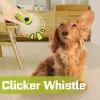 Clickers MySudui Clicker Whistle 2 in 1 Dog Interactive Trainer Pet Recall for Barking Control Outdoor Indoor Pet Behavior Training