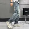 Męskie dżinsy wiosna lato cienki yslicon mężczyźni proste noga luźne europejska amerykańska marka CDICon Małe proste spodnie LXK101