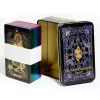 Spiele Neue wundernde Tarot Deck Zinnbox vergoldete Edge -Wahrsagung 78 Kartenspiel Spiel Englische Spielkarten Familienunterhaltungsspiele Mädchen Mädchen