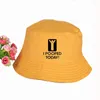 Berets Summer Fisherman Cap I Pooped Today Print Bucket Hat People Girl Ladies Outdoor Panama Fishing Caps