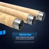 Promotion d'accessoires!2,7 m 3,0m 3,6 m Téléphine télescopique Poignée en bois de carbone Poignée de rotation de la canne de mer