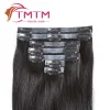 Extensions PU Clip dans les extensions Clip de cheveux humain dans des cheveux naturels naturels extensions de cheveux sans couture