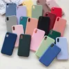 Mobiele telefoons, luxe siliconen telefoonhoes voor iPhone 15 14 13 12 11 Pro Max Mini Soft Candy Cover voor iPhone XR XS X Plus Cases D240424