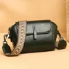 Bolsas de noite Bolsa de ombro feminino Manuseda de couro sólido Crossbody Zipper Burses Bolsa de embreagem à prova d'água