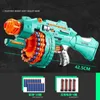 Gun Toys Childrens Electric Continuous Shooting Gatling Toy Gun Suction Cup Soft Bullet Gun Explosion Nerfs gun BB Guns Gifts for KidsL2404