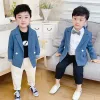 Blazers Детский случайный костюм Jackets Boys Girls Girls Spring осень детский корейский пиджак Tops 210T