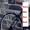 Accessories 700C Road Bike Rear Rack Quick Release Luggage Seat Post Cargo Retro Aluminum Alloy Fixie Bicycle Holder 26 Inch Matte Silver