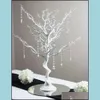 Manzanita Tree 30 weiße künstliche Herzstück Party Road Lead Tisch Tisch Hochzeit Dekoration 20 Kristallketten261q D DHFVK HFVK