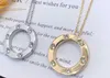 High Quality Luxury Necklace Stainless Steel Pendant Big Cake Full Sky Star Card Family Circle Couple Titanium