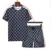 Designer-Herren-Shorts, T-Shirt, Herren-Trainingsanzüge, neu, 2024, modisch, atmungsaktiv, kurzärmelig, Polo, klassische Sportbekleidung, Außenanzug, 2-teiliges Set, Herrenkleidung FZ2404243