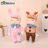 Kussens metoo poppen Kids Toys Classic Dream Gray Angela Gevulde konijnen Plush Slaap speelgoed voor pasgeboren babymeisjes Kerstverjaardagscadeau