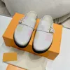 Winterbreak Comfort Flat Sandals Mules Дизайнерские женские женские мужские меховые кожа мулов Slipers Slides Размер 35-45