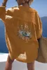 Blouses pour femmes Eye Eye décontracté Shirt Beded Shirt Spring Geometric Top Long Long Shirts Loose Summer Collar Boungle Boulie