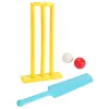 Cricket Balance Backyard Toys Base Sports Game Outdoor Beach Unisex Paddle Cricket Bat Batting Board Plastic