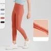 Yoga-Outfit lu-1456 Mädchen Leggings Kinder dünne Strumpfhosen Jogginghosen weiche elastische Sportarten enge Hosen Kinder tanzen dünne Drop-Lieferung o dhatg