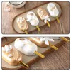 20pcs Ice Cream Sticks Acrylic Cake Topper Gold Mirror Stick for Birthday Party Ice Cream Decorations