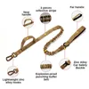Colliers de chien Laux Lourn Collier Tactical Leash Set Radice Reflective Training Foral pour les accessoires de chiens moyens moyens de chasse