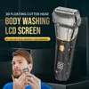 Powerful Electric Shaver For Men Wet Dry Facial Razor Beard Foil Shaving Machine Grooming Set Rechargeable 240420