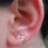 Earrings Swirl Snail Nose Clip Tragus Clip Ear Cuff Earrings Women Girls Fake Pierced Earlobe Studs No Piercing Earring Jewelry Gift