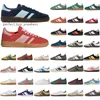 Designer Handball Spezial Casual Shoes Men Women Casual Shoes Snekers Navy Scarlet Aluminum Black Scarlet Clear Pink Night Light Yellow Outdoor Sneakers Trainers