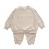 One-Pieces 2024 Baby Raiper INS 012M NOUVEAU-BAND BABY GARD GIRL RAIPER MIGNE NEW YORK Lettre à manches longues