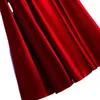 Party Dresses U42N168 Long Satin Evening Women Prom Gown Lady Princess Floor-Length A-Line Graduation Performance Dress Lace Up