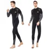 Kostymer 3mm höst- och vintermän långa våtdräkt neopren termisk fleece foder utomhus simning snorkling surfing wetsuit m4xl