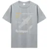 T-shirt pour hommes North American Aviation Vintage Fighter Plane T-shirt Imprimé manches courtes surdimensionnées T-shirt Men Vêtements d'été 240420