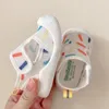 1-4t baby sandaler sommar andas luftnät unisex barn casual skor anti-halk mjuk sula första vandrare spädbarn lätta skor 240420