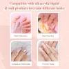 Líquidos 60/20g acrílico em pó de unhas clara rosa branco profissional de escultura polímero de cristal para arte de unhas para ferramentas de decoração de manicure