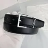 Cinturón para mujeres cuero genuino 3.0 cm de ancho Men de alta calidad Cinturones de diseñadores Y Hebilla Cnosme Cintura Cintura Cintura con caja