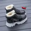 Botas de nieve tobillo peluche tibia media mujer negro y marrón grises grises de invierno plano espesado Zapatos Mujer 2024