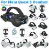 Glazen vervangbare kopriem voor Meta Quest 3 VR -headset RGB Verstelbare alternatieve hoofdriem ED Backlight Head -riem voor Meta Quest3