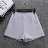 Dames shorts 2025 Summer Fashion Women Skirts High Taille Casual Pak Black White Short Pants Ladies